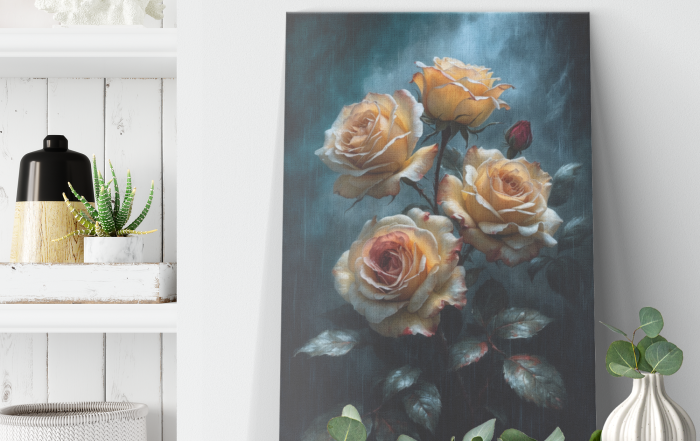 Roses in the Rain_ Dark Academia Style shelf display