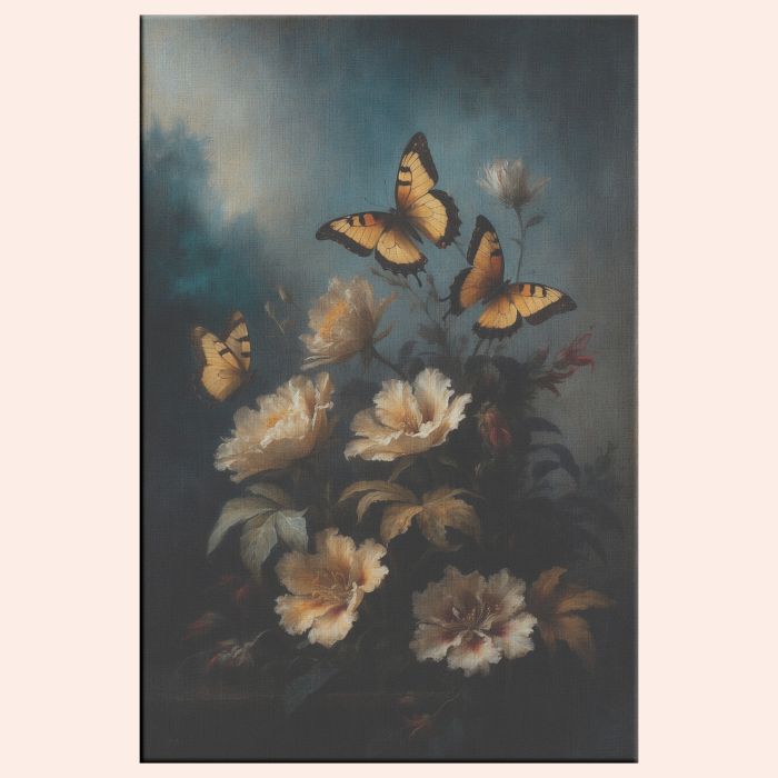 Butterflies and Flowers Dark Academia